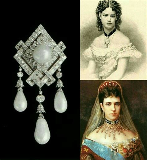 Broche De Diamantes Y Perlasemperatriz Maria Feodorovna