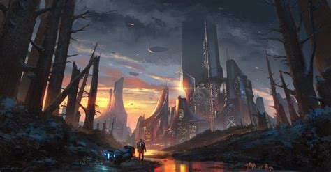 Imaginaryfuturism The City By Pengzhen Zhang Gothic Fantasy Art Sci Fi