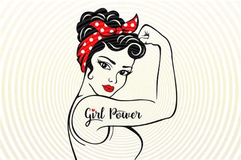 Girl Power Svg Eps Png Dxf Cutting File Silhouette Cricut