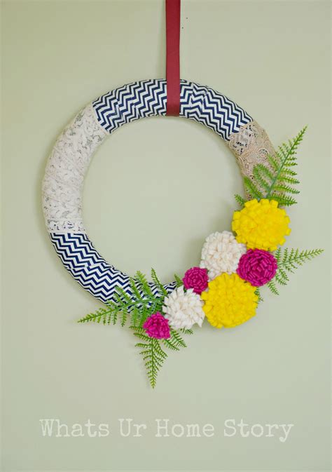 Make A Cool Wreath From Fabric Scraps