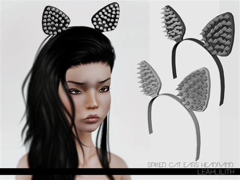 The Sims Resource Leahlillith Spiked Cat Ears Headband