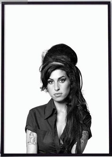 Amy Winehouse Black And White Portrait