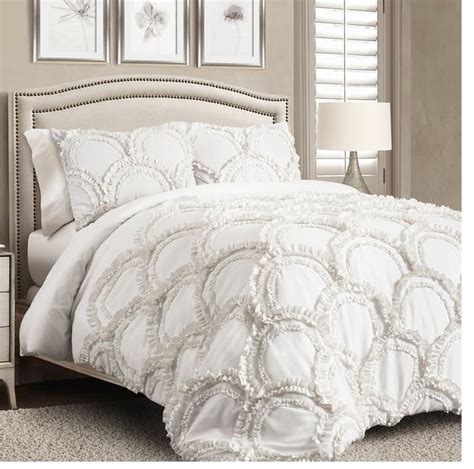 Bedding Bedroom Decor Soft 3 Piece Elegant Chic Comforter Set King Size