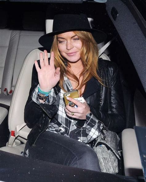 Lindsay Lohan Has A Wardrobe Malfunction On The Way Home From The