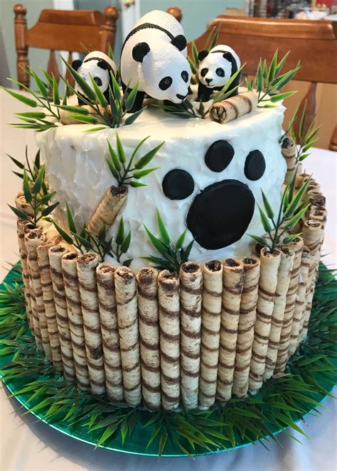 Pin By Sarah Jones On Kids Birthday Party Ideas Panda Birthday Cake