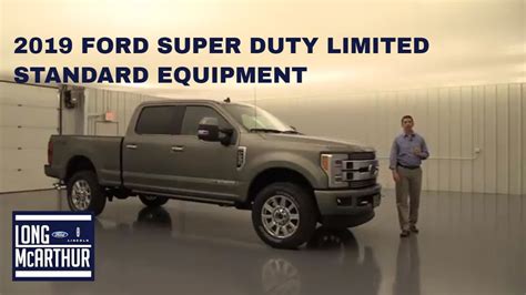 2019 Ford Super Duty Limited Standard Equipment Youtube