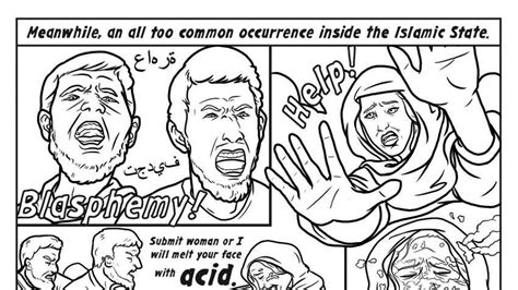 Company publishes graphic, 'antiISIS' coloring book