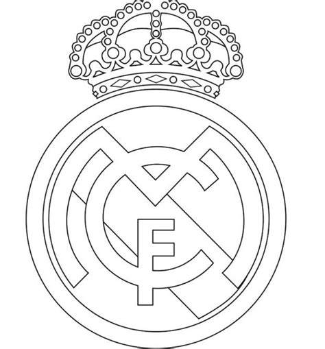 Wählen sie die farbe der wand. Ausmalbilder Fußball Wappen Real Madrid | Kinder Ausmalbilder