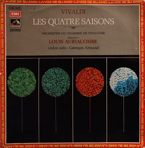 Antonio Vivaldi Louis Auriacombe Orchestre De Chambre De Toulouse