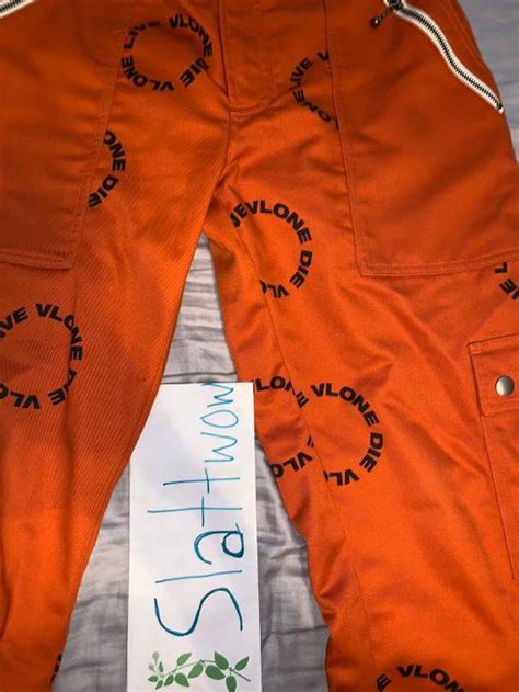 Vlone Vlone Bondage Pants Orange Grailed