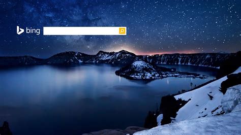 Bing Homepage With Search Box Milky Way Wallpaper Nature Photography