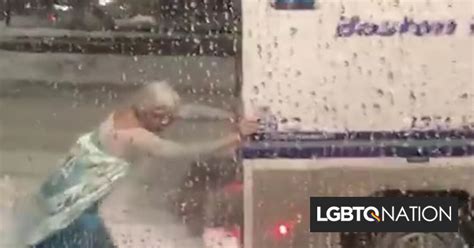 Watch A Drag Queen Elsa Save The Day For The Boston Police Lgbtq Nation