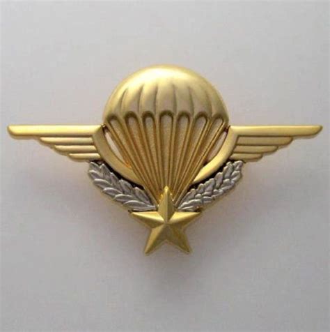 French Parachutist Badge Colours Reversed G 1185 Homologation