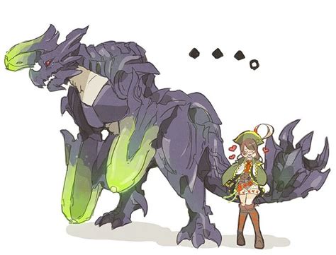 guildmarm and her crush brachydios monster hunter series monster hunter world monster