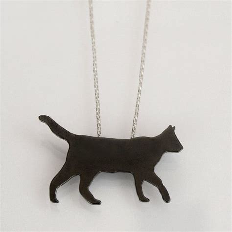 Listing88288198black Cat Pendant With Silver