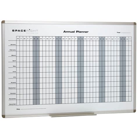 Annual Planner Marked Magnetic Whiteboard Specialist Planning
