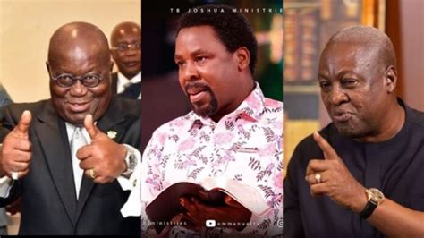 Very early in life, he knew how much he needed god, so he did not allow the situation around him to affect his relationship with god. Prophet TB Joshua predicts the winner of Ghana's Election ...