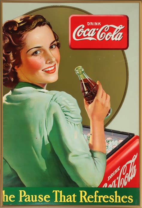 190 rare coca cola die cut as found unusual 1920s poster