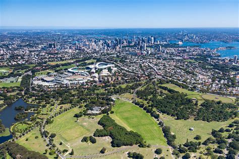 Aerial Stock Image Centennial Park To Sydney