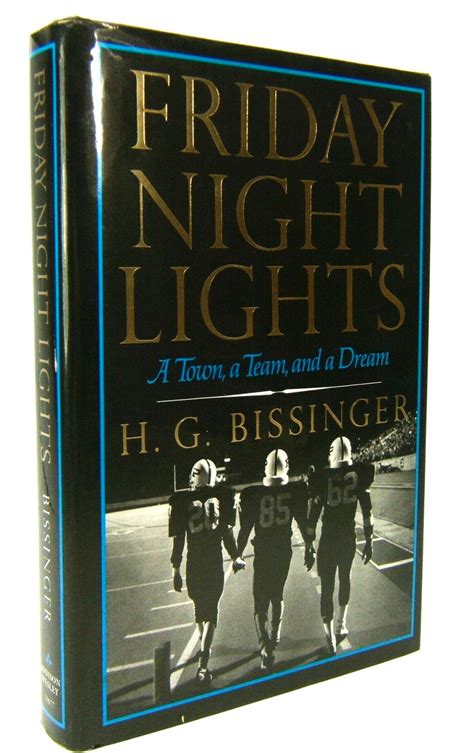 Friday Night Lights By Hg Bissinger Near Fine Hardcover 1990 1st