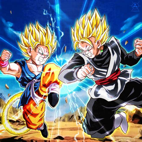 Goku Gt Vs Goku Black By Naruto999 By Roker On Deviantart