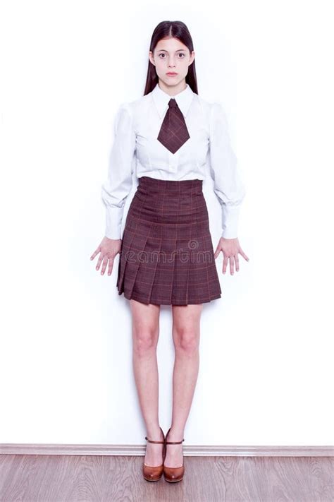 The Cherry Girl In A School Uniform Stock Image Image Of Education