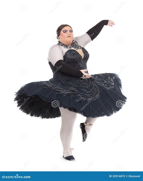 Drag Queen Dancing In A Tutu Stock Photo Image Of Motion Person