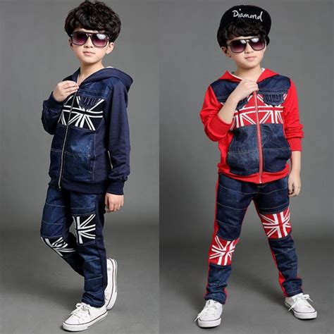 Boys Clothes Track Suit For A Boy Cool Uk Flag Patchwork