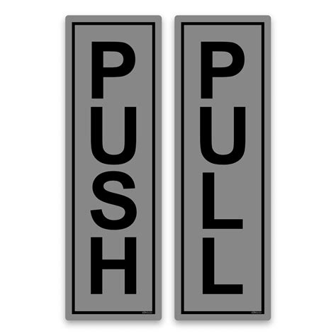 100 Sets Of Push And Pull Signs