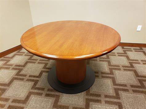 48 Round Solid Wood Cherry Conference Meeting Table 48 X X 30