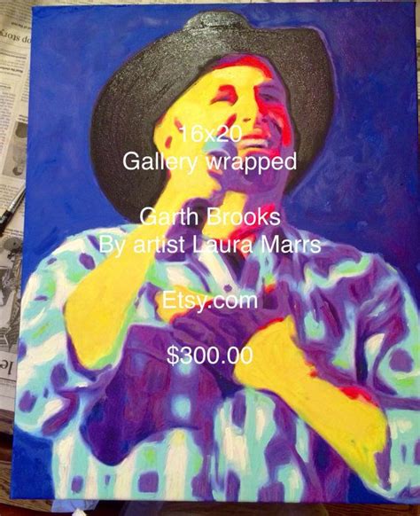 Original Pop Art Paintings Oklahoma Garth Brooks By Artist Laura Marrs