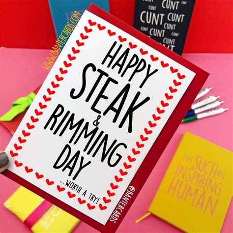 Steak And Blow Day Cards Steak And Bj Day Funny Cards Banter Cards