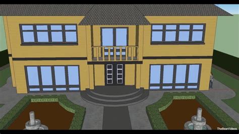 Sketchup + dwg dxf oth obj 3ds. Make a house with Google Sketchup 8 - YouTube
