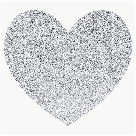 Glitter Heart Sticker Transparent Png Free Image By Rawpixel Com