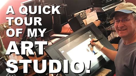 A Tour Of My Current Art Studio Youtube
