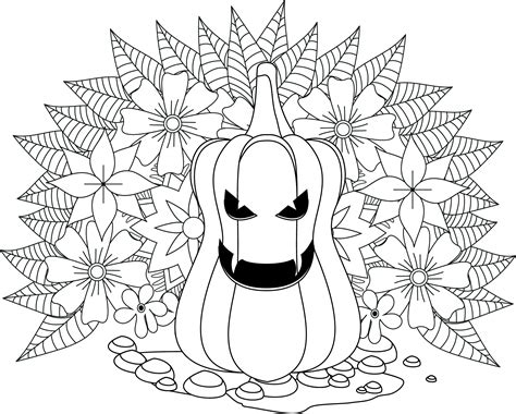 Halloween Coloring Jack O Lantern Coloring Page Adult Coloring Home