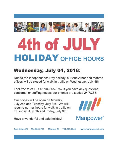 4th Of July Office Hours And Payroll Information News