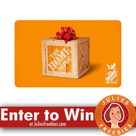 Maybe you would like to learn more about one of these? Win a $1,000 Home Depot Gift Card - Julie's Freebies