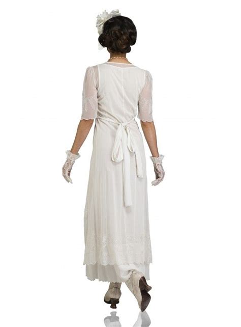 New Vintage Titanic Tea Party Dress In Ivory By Nataya Gatsby Party