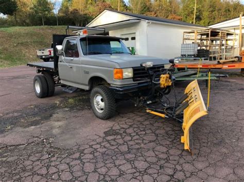 Ford F350 4x4 Diesel Plow Truck With Meyers Snow Plow For Sale Photos