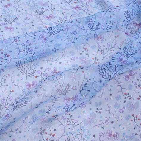 Silk Georgette Fabric Beautiful Floral Printed 54138 Etsy