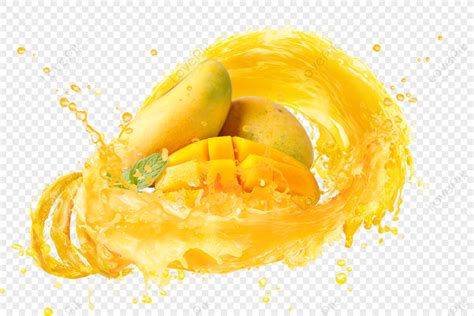 Mango Juice Splash Wallpaper