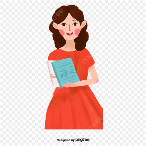 Female Teacher Clipart Vector Chinese Teacher Female Teacher Book