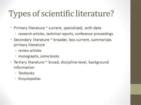 Finding Reading And Citing Scientific Papers Types Of Scientific