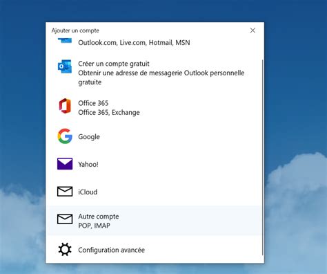Configurer La Boite Mail Avec La Messagerie Windows 10 Courrier Webador