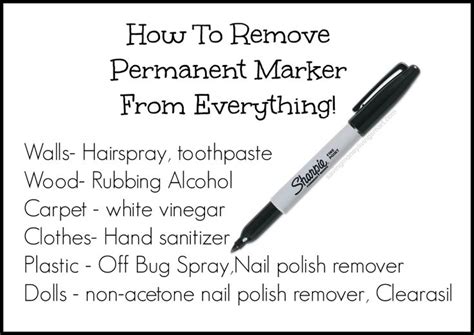 How To Get Permanent Marker Off Anything Remove Permanent Marker