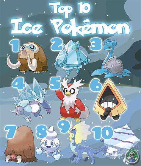 All Ice Type Pokemon List