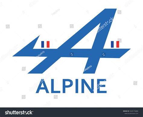 Logo Une Icône Alpine Française En Image Vectorielle De Stock Libre