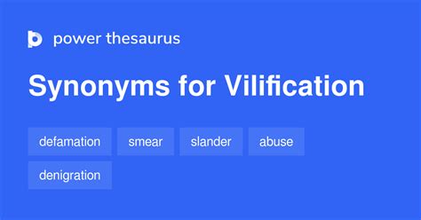 Vilification Synonyms 750 Words And Phrases For Vilification
