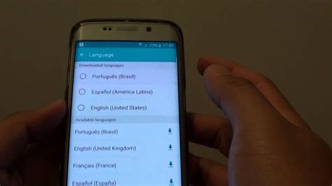 Samsung Galaxy S6 Edge How To Change S Voice Language Youtube